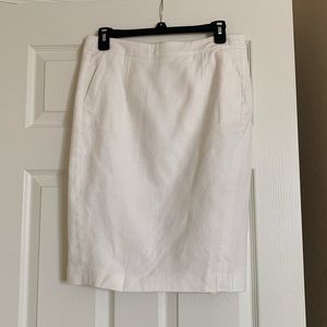 Ann Taylor White Skirt